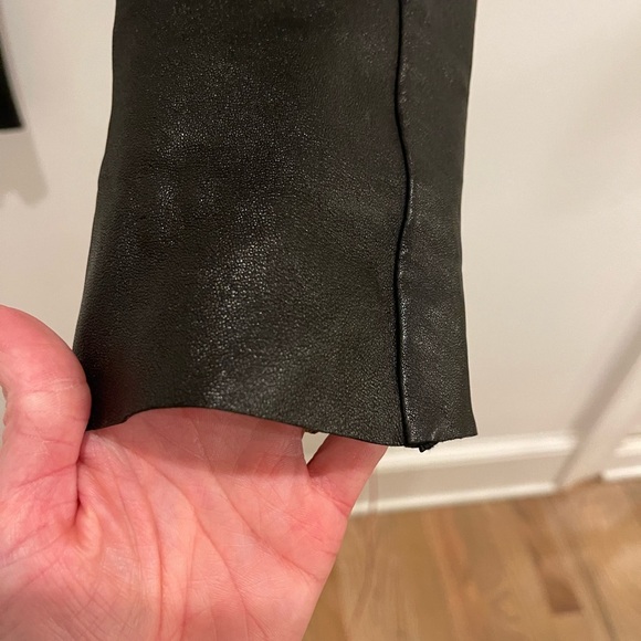Anon Atelier Designer Black Lambskin Leather Pants Leggings size 4 - Picture 5 of 10